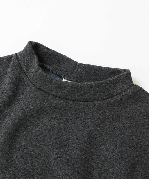 devirock（デビロック）の「まるで着る毛布 裏シャギーハイネックワンピース 裏起毛（ワンピース・キッズ・ヘザーチャコール/ブラック/ネイビー/キャメル/ワイン・160cm/120cm/140cm/150cm/130cm/110cm/100cm）」の12枚目の写真