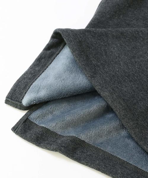 devirock（デビロック）の「まるで着る毛布 裏シャギーハイネックワンピース 裏起毛（ワンピース・キッズ・ヘザーチャコール/ブラック/ネイビー/キャメル/ワイン・160cm/120cm/140cm/150cm/130cm/110cm/100cm）」の14枚目の写真