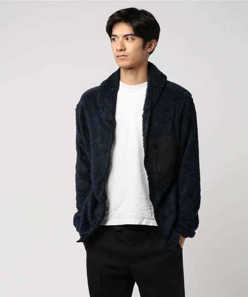 VENCEEXCHANGE（ヴァンスエクスチェンジ）の「ボアカットパーカー（パーカー・メンズ・ベージュ/ネイビー・M/L）」の7枚目の写真