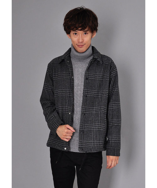 VIBGYOR（ヴィブジョー）の「VIBGYOR Select/ メルトンコーチジャケット（ブルゾン・メンズ・ブラック/ベージュ/ネイビー/その他/杢グレー・MEDIUM/LARGE/X-LARGE）」の5枚目の写真