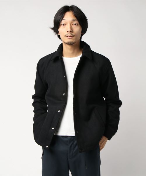 VIBGYOR（ヴィブジョー）の「VIBGYOR Select/ メルトンコーチジャケット（ブルゾン・メンズ・ブラック/ベージュ/ネイビー/その他/杢グレー・MEDIUM/LARGE/X-LARGE）」の9枚目の写真