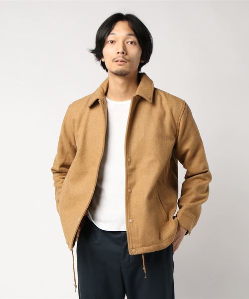 VIBGYOR（ヴィブジョー）の「VIBGYOR Select/ メルトンコーチジャケット（ブルゾン・メンズ・ブラック/ベージュ/ネイビー/その他/杢グレー・MEDIUM/LARGE/X-LARGE）」の11枚目の写真