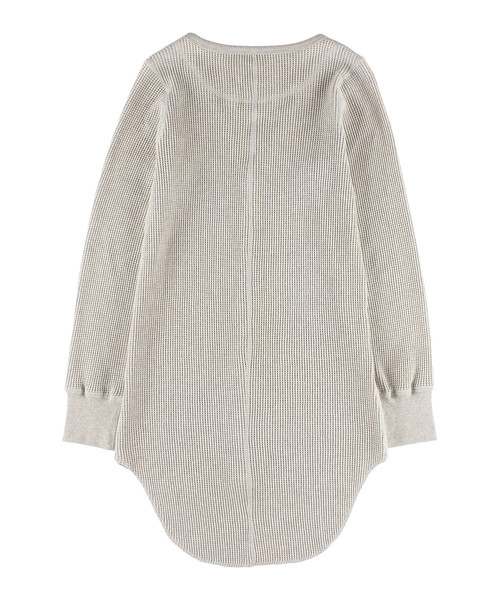 ALEXIA STAM（アリシアスタン）の「Waffle Message sleeve Cardigan/ワッフルカーディガン（カーディガン/ボレロ・レディース・ライトグレー・FREE）」の6枚目の写真