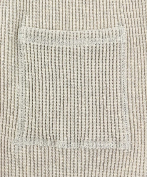 ALEXIA STAM（アリシアスタン）の「Waffle Message sleeve Cardigan/ワッフルカーディガン（カーディガン/ボレロ・レディース・ライトグレー・FREE）」の12枚目の写真