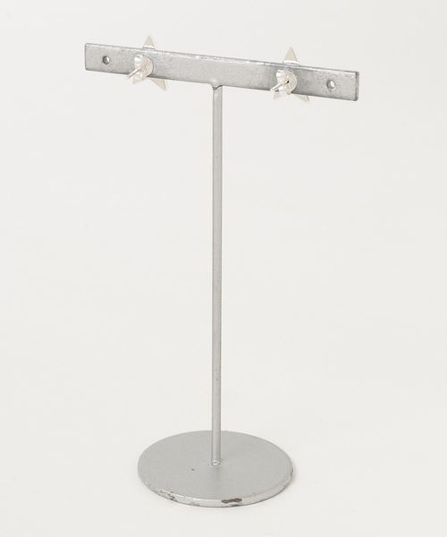 TONE SELECT GOODS（トーンセレクトグッズ）の「【925 SILVER ACC】スター&レザーピアスSV925(OG)（ピアス（両耳用）・レディース・グリーン/ホワイト・FREE）」の3枚目の写真