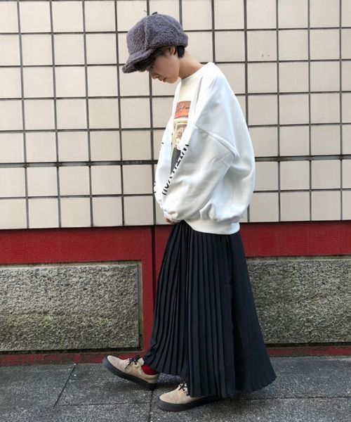 tiptop（ティップトップ）の「【レオパード柄登場！】柄/無地プリーツロングスカート（スカート・レディース・ブラック/A/B/C/D/E/ダークグレー/ベージュ・FREE）」の22枚目の写真