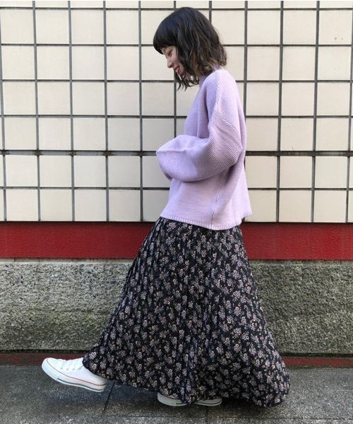 tiptop（ティップトップ）の「【レオパード柄登場！】柄/無地プリーツロングスカート（スカート・レディース・ブラック/A/B/C/D/E/ダークグレー/ベージュ・FREE）」の20枚目の写真