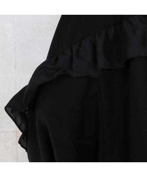 EVLOVE（イヴロヴ）の「【大きいサイズ】『EVLOVE(イヴロヴ)』バックフリルドルマンプルオーバーカットソー（Tシャツ/カットソー・レディース・ブラック/オフホワイト/ピンク・13号/15号）」の12枚目の写真