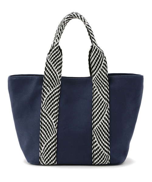 Petit Honfleur（プチオンフルール）の「◇カタログ掲載◇キャンバス編み手トートバッグ（トートバッグ・レディース・ネイビー/アイボリー・フリー）」の10枚目の写真