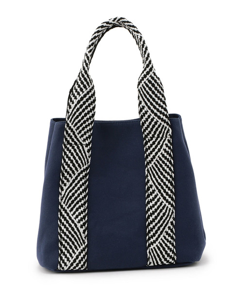 Petit Honfleur（プチオンフルール）の「◇カタログ掲載◇キャンバス編み手トートバッグ（トートバッグ・レディース・ネイビー/アイボリー・フリー）」の11枚目の写真