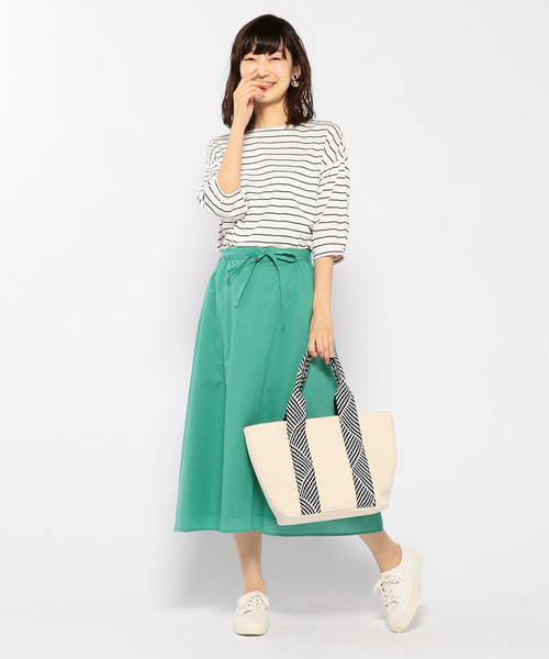 Petit Honfleur（プチオンフルール）の「◇カタログ掲載◇キャンバス編み手トートバッグ（トートバッグ・レディース・ネイビー/アイボリー・フリー）」の16枚目の写真