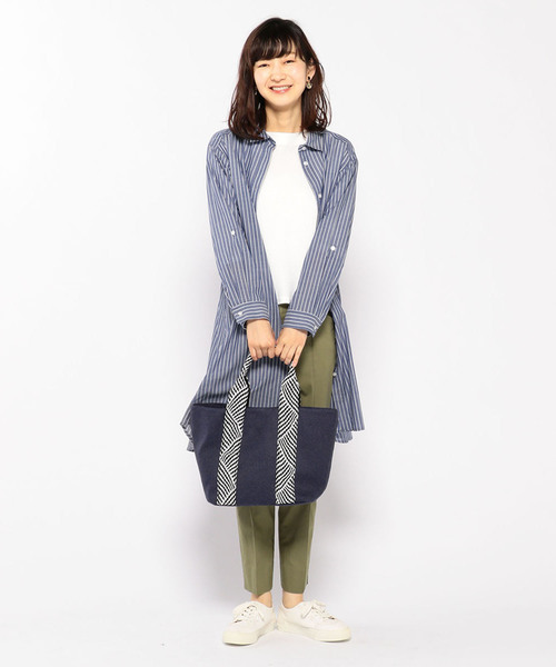 Petit Honfleur（プチオンフルール）の「◇カタログ掲載◇キャンバス編み手トートバッグ（トートバッグ・レディース・ネイビー/アイボリー・フリー）」の18枚目の写真