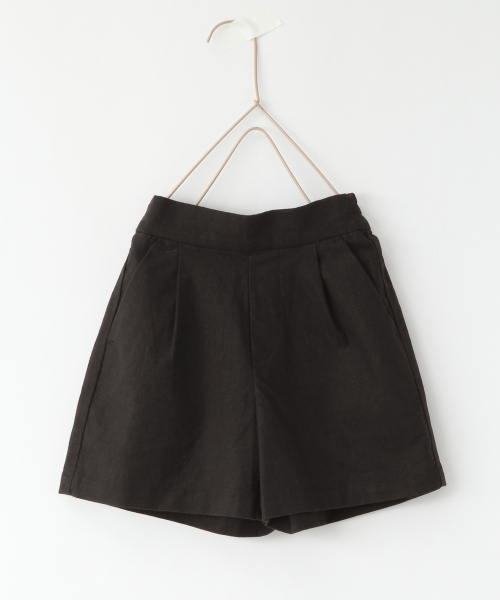 LOWRYS FARM（ローリーズファーム）の「フレンチリネンショートパンツ　831437（その他パンツ・キッズ・オフホワイト/ブラック/ブラウン/ブルー・100/110/120）」の3枚目の写真