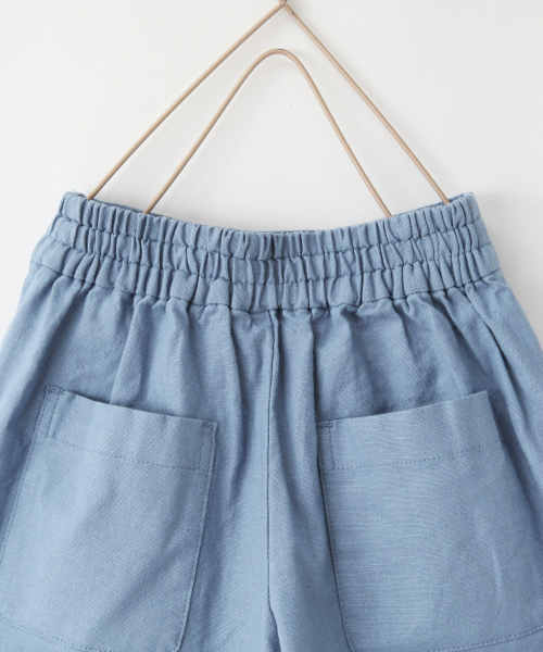 LOWRYS FARM（ローリーズファーム）の「フレンチリネンショートパンツ　831437（その他パンツ・キッズ・オフホワイト/ブラック/ブラウン/ブルー・100/110/120）」の12枚目の写真