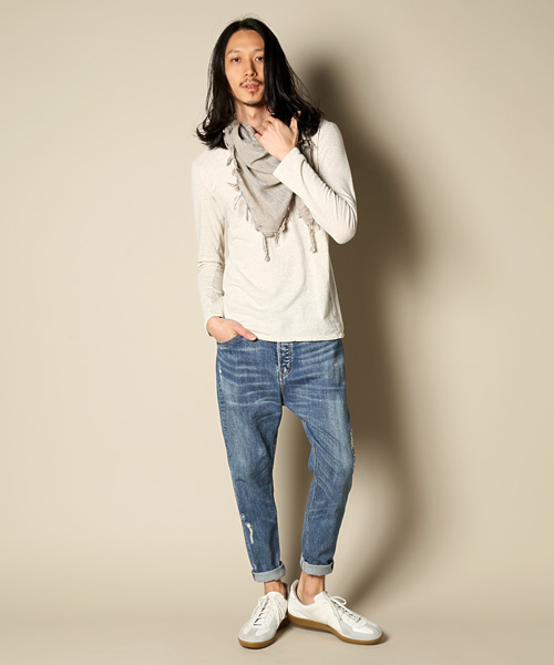 goa（ゴア）の「10ozストレッチデニムブロークンジョッパーズ（デニムパンツ・メンズ・ブルー/ブルー系その他・0/1/2）」の8枚目の写真