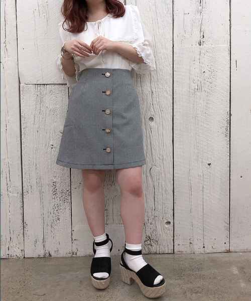 one after another NICE CLAUP(ワンアフターアナザーナイスクラップ)の「セーラー衿ブラウス(シャツ/ブラウス・レディース・ベージュ/オフホワイト/ミント・FREE)」の14枚目の写真