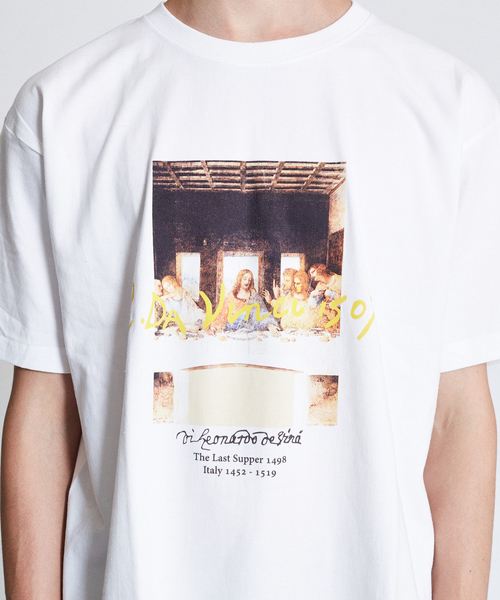 ABAHOUSE（アバハウス）の「ダヴィンチ The Last Supper Tシャツ（Tシャツ/カットソー・メンズ・ホワイト/ベージュ/ネイビー・46/48/50）」の16枚目の写真