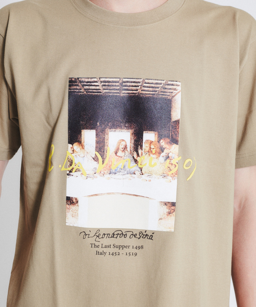 ABAHOUSE（アバハウス）の「ダヴィンチ The Last Supper Tシャツ（Tシャツ/カットソー・メンズ・ホワイト/ベージュ/ネイビー・46/48/50）」の14枚目の写真