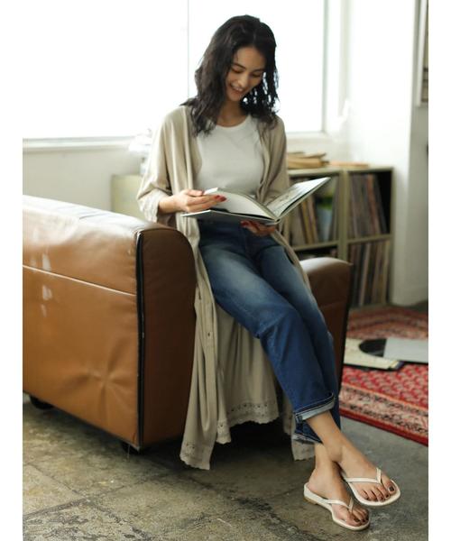 CRAFT STANDARD BOUTIQUE（クラフトスタンダードブティック）の「レース付きカットカーディガン●（カーディガン/ボレロ・レディース・チャコールグレー/ベージュ・FREE）」の10枚目の写真