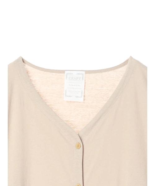 CRAFT STANDARD BOUTIQUE（クラフトスタンダードブティック）の「レース付きカットカーディガン●（カーディガン/ボレロ・レディース・チャコールグレー/ベージュ・FREE）」の15枚目の写真