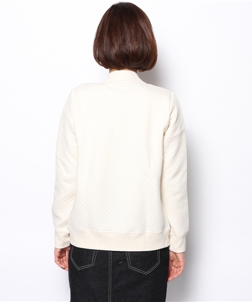 ELFORBR（エルフォーブル）の「ｷﾙﾃｨﾝｸﾞZIPﾌﾞﾙｿﾞﾝ（ブルゾン・レディース・オフホワイト/グレー・MEDIUM）」の12枚目の写真