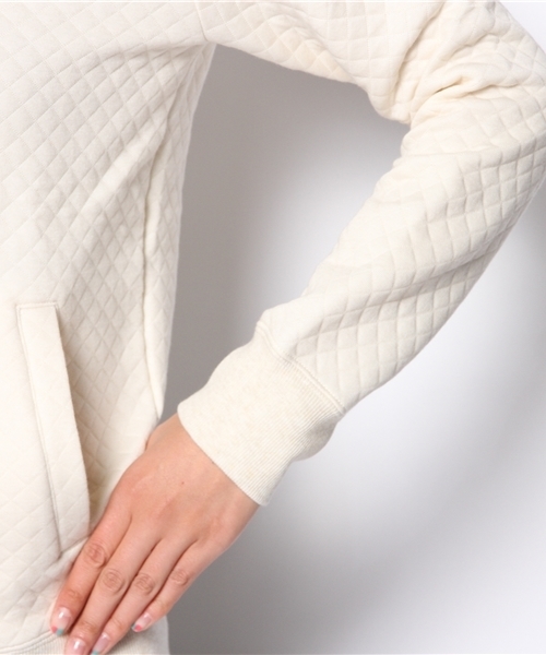 ELFORBR（エルフォーブル）の「ｷﾙﾃｨﾝｸﾞZIPﾌﾞﾙｿﾞﾝ（ブルゾン・レディース・オフホワイト/グレー・MEDIUM）」の7枚目の写真