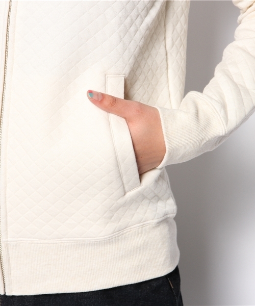 ELFORBR（エルフォーブル）の「ｷﾙﾃｨﾝｸﾞZIPﾌﾞﾙｿﾞﾝ（ブルゾン・レディース・オフホワイト/グレー・MEDIUM）」の8枚目の写真