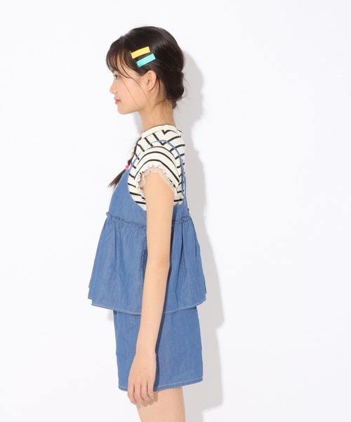 repipi armario（レピピ アルマリオ）の「キャミセットアップ（サロペット/オーバーオール・キッズ・ブラック/ブラウン/ブルー・SMALL/MEDIUM/LARGE/X-SMALL）」の16枚目の写真