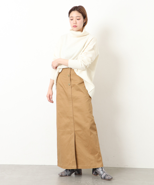 JOURNAL STANDARD(ジャーナルスタンダード)の「JS + e ストレッチツイルタイトスカート(スカート・レディース・ブラック/ベージュ/グリーン・マルチサイズ)」の9枚目の写真