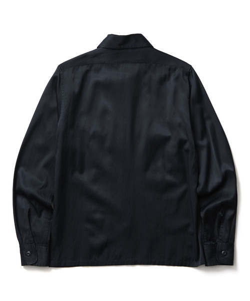 CRIMIE（クライミー）の「MILITARY SATIN SHIRT（シャツ/ブラウス・メンズ・ブラック/カーキ・XS/S/M/L/XL/XXL）」の15枚目の写真