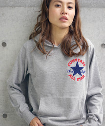 【CONVERSE/コンバース】サガラ刺繍ロゴスウェットパーカー/レディース プルオーバー パーカー ロゴ