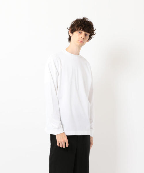 Steven Alan（スティーブンアラン）の「＜Steven Alan＞ LIGHT HI-DENS CREW NECK TEE-BOLD/カットソー（Tシャツ/カットソー・メンズ・ホワイト/ライトグレー/ダークブラウン/モカ・MEDIUM/SMALL/X-LARGE/LARGE）」の2枚目の写真