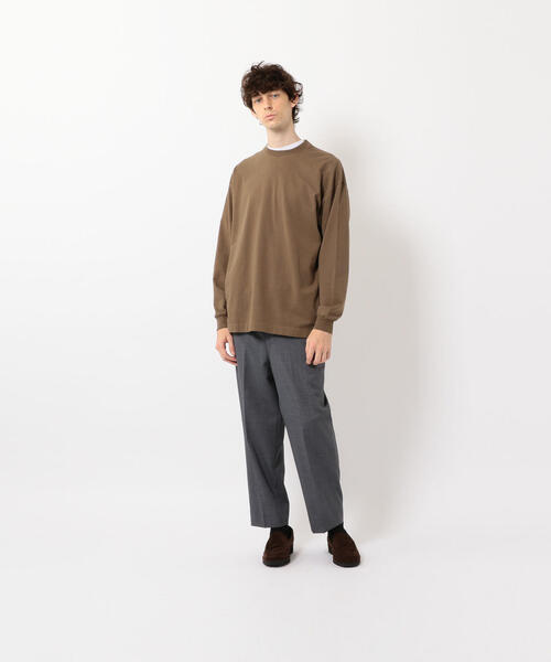 Steven Alan（スティーブンアラン）の「＜Steven Alan＞ LIGHT HI-DENS CREW NECK TEE-BOLD/カットソー（Tシャツ/カットソー・メンズ・ホワイト/ライトグレー/ダークブラウン/モカ・MEDIUM/SMALL/X-LARGE/LARGE）」の7枚目の写真