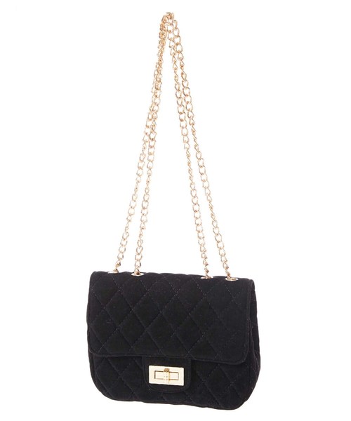 fifth（フィフス）の「キルティングチェーンショルダーバッグ（ショルダーバッグ・レディース・ブラック/ブルー/グレイッシュベージュ・FREE）」の2枚目の写真