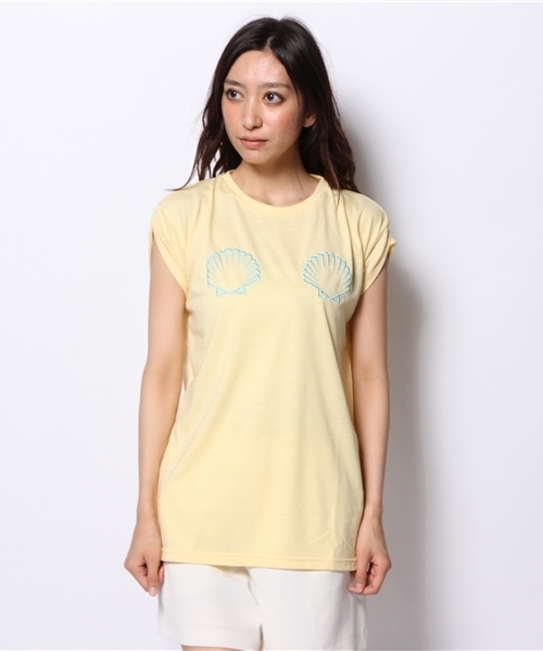 WEGO（ウィゴー）の「WEGO/モチーフTシャツ（Tシャツ/カットソー・レディース・ホワイト/ホワイト系その他/ライトパープル/ライトイエロー・FREE）」の5枚目の写真