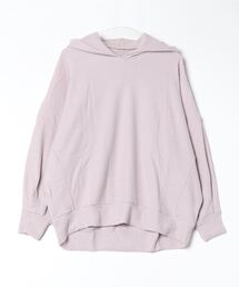起毛リブフーディビッグシルエットプルオーバー
