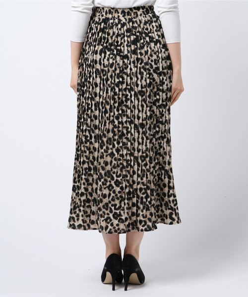 PARKS TOKYO SELECT（パークストウキョウセレクト）の「ﾚｵﾊﾟｰﾄﾞﾊﾟﾀｰﾝﾌﾟﾘｰﾂｽｶｰﾄ（スカート・レディース・ブラウン/グレー/ライトブラウン・FREE）」の5枚目の写真