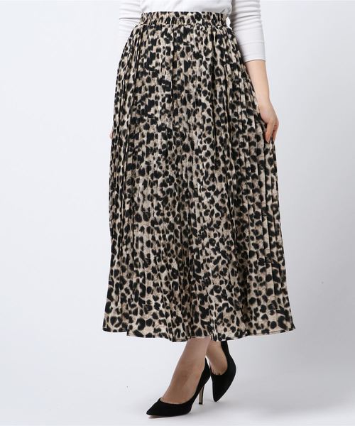 PARKS TOKYO SELECT（パークストウキョウセレクト）の「ﾚｵﾊﾟｰﾄﾞﾊﾟﾀｰﾝﾌﾟﾘｰﾂｽｶｰﾄ（スカート・レディース・ブラウン/グレー/ライトブラウン・FREE）」の7枚目の写真