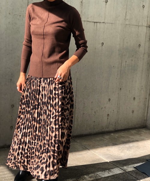 PARKS TOKYO SELECT（パークストウキョウセレクト）の「ﾚｵﾊﾟｰﾄﾞﾊﾟﾀｰﾝﾌﾟﾘｰﾂｽｶｰﾄ（スカート・レディース・ブラウン/グレー/ライトブラウン・FREE）」の11枚目の写真