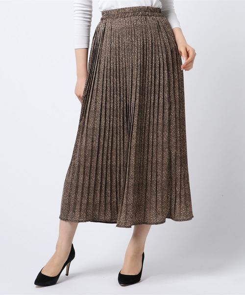 PARKS TOKYO SELECT（パークストウキョウセレクト）の「ﾚｵﾊﾟｰﾄﾞﾊﾟﾀｰﾝﾌﾟﾘｰﾂｽｶｰﾄ（スカート・レディース・ブラウン/グレー/ライトブラウン・FREE）」の6枚目の写真
