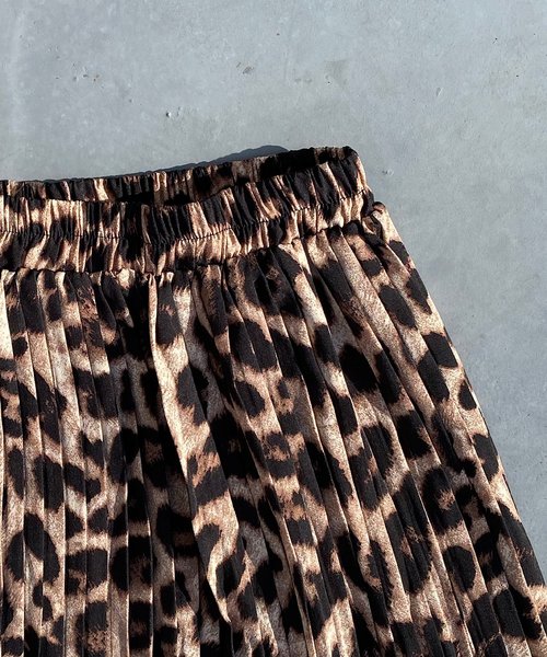 PARKS TOKYO SELECT（パークストウキョウセレクト）の「ﾚｵﾊﾟｰﾄﾞﾊﾟﾀｰﾝﾌﾟﾘｰﾂｽｶｰﾄ（スカート・レディース・ブラウン/グレー/ライトブラウン・FREE）」の22枚目の写真