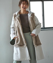 KOBE LETTUCE（コウベレタス）の「メニーウェイファー切替フーディコート（ダウンジャケット/コート）」