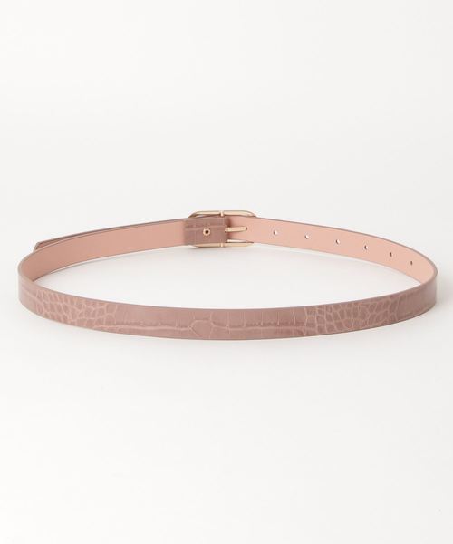 WEGO（ウィゴー）の「WEGO/型押しバックル細ベルト（ベルト・レディース・ベージュ/グリーン/ブラック/キャメル/ピンク・FREE）」の12枚目の写真