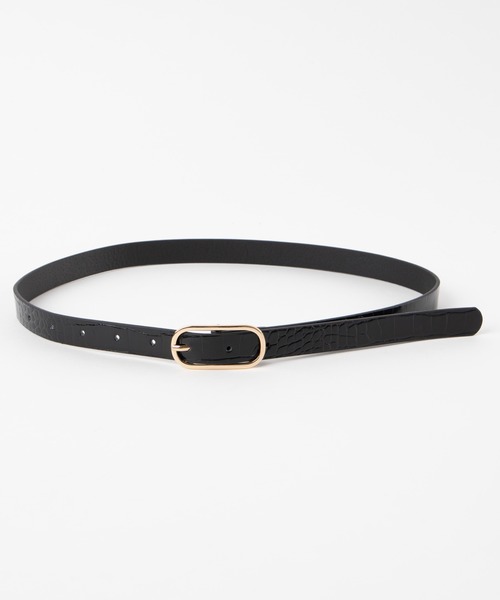 WEGO（ウィゴー）の「WEGO/型押しバックル細ベルト（ベルト・レディース・ベージュ/グリーン/ブラック/キャメル/ピンク・FREE）」の10枚目の写真