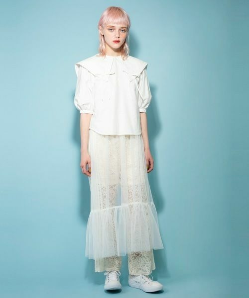 Candy Stripper(キャンディストリッパー)の「LACY パンツ(その他パンツ・レディース・ブラック/アイボリー・2)」の14枚目の写真