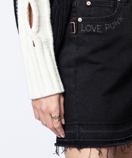 Juicy Denim Black Skirt Pocket
