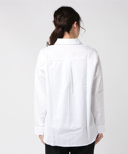 DING（ディング）の「DING/スキッパーシャツ（シャツ/ブラウス・レディース・ホワイト・FREE）」の8枚目の写真