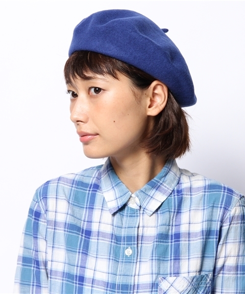 NANO universe（ナノユニバース）の「ANYTRA/7COLOR ベレー帽（ハンチング/ベレー帽・レディース・オフホワイト/ブルー/ボルドー/ピンク/ブラック/ライトグレー/ネイビー・FREE）」の12枚目の写真