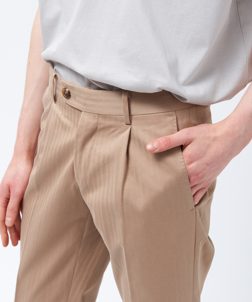 RECENCY OF MINE（リーセンシー オブ マイン）の「【Recency of Mine】ORMEZZANO 　コットンソラーロ ヘリボーン パンツ（その他パンツ・メンズ・ベージュ/ブラウン・44/46/48）」の6枚目の写真