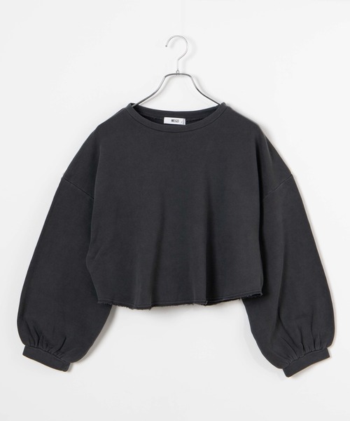 WEGO（ウィゴー）の「WEGO/ピグメントボリューム袖ショートスウェット（スウェット・レディース・ベージュ/ブラック/ブルー・FREE）」の2枚目の写真